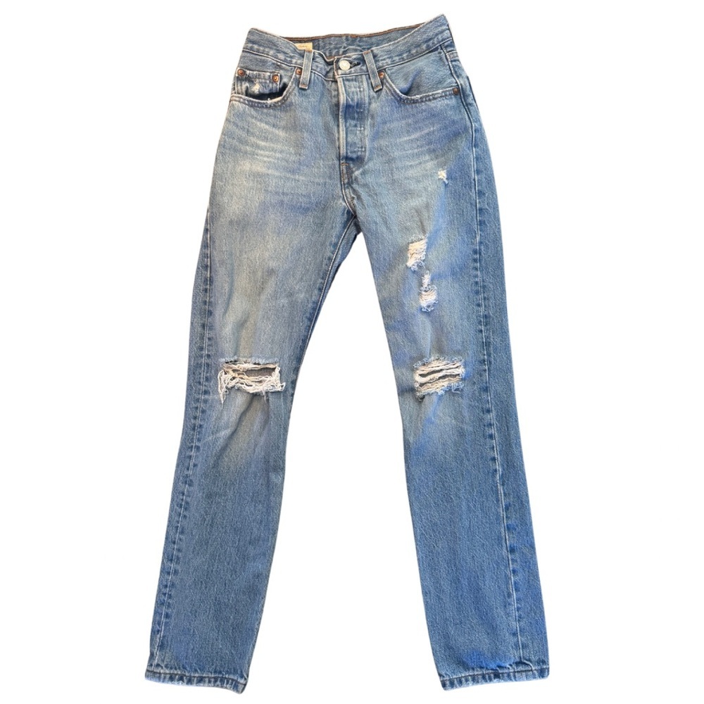 Levi’s 501 High Waisted Blue Jeans